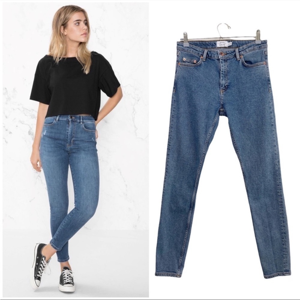 & OTHER STORIES Mid Rise Skinny Jeans size 30